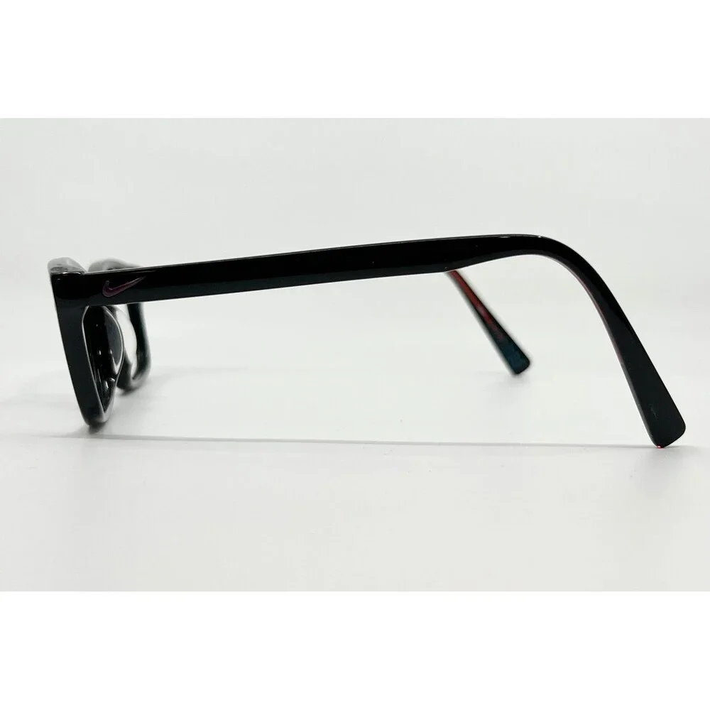 Nike Eyeglasses Frames Mens Black Red 7242 004 Rectangular 53-16-140